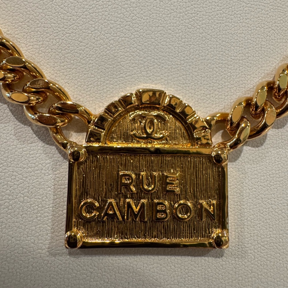 Chanel Rue Cambon Pendant Chain Necklace 22A - Picture 3 of 5